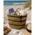 Ovela Striped Jute Basket & Tote Small - HOME STORAGE - Baskets and Totes - Soko and Co