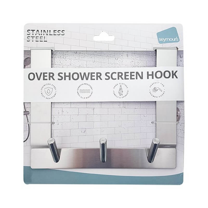 Over Shower Screen Triple Hook