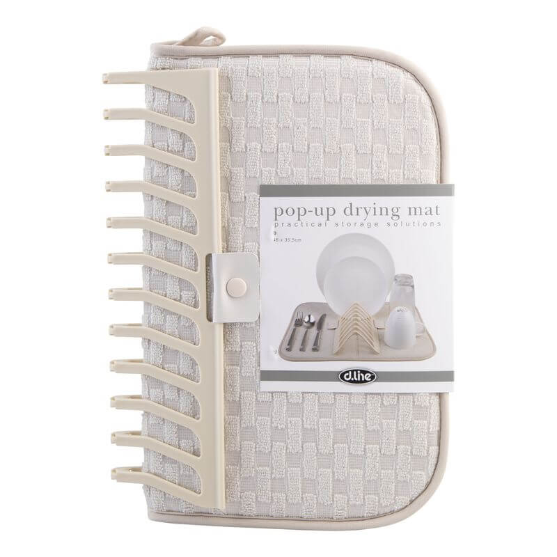 Pop Up Drying Mat Almond - KITCHEN - Dish Racks and Mats - Soko and Co