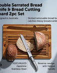 Premium Bread Knife and Board Set - KITCHEN - Entertaining - Soko and Co