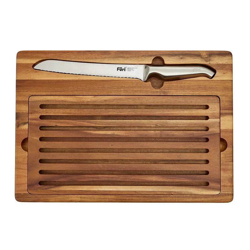 Premium Bread Knife and Board Set - KITCHEN - Entertaining - Soko and Co