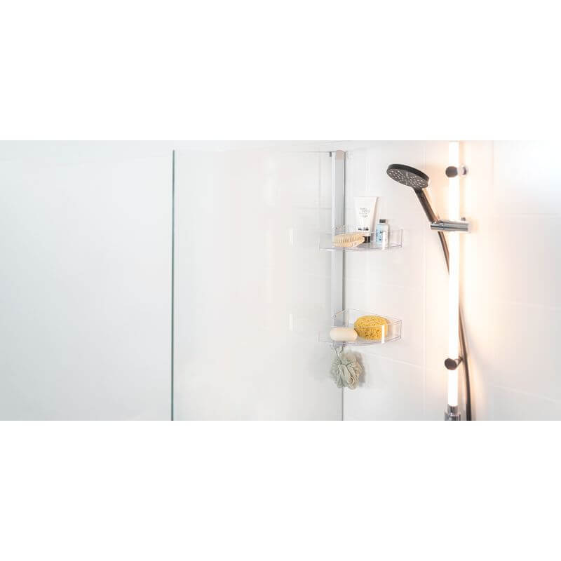 Prima 2 Tier Over Door Corner Shower Caddy - BATHROOM - Shower Caddies - Soko and Co