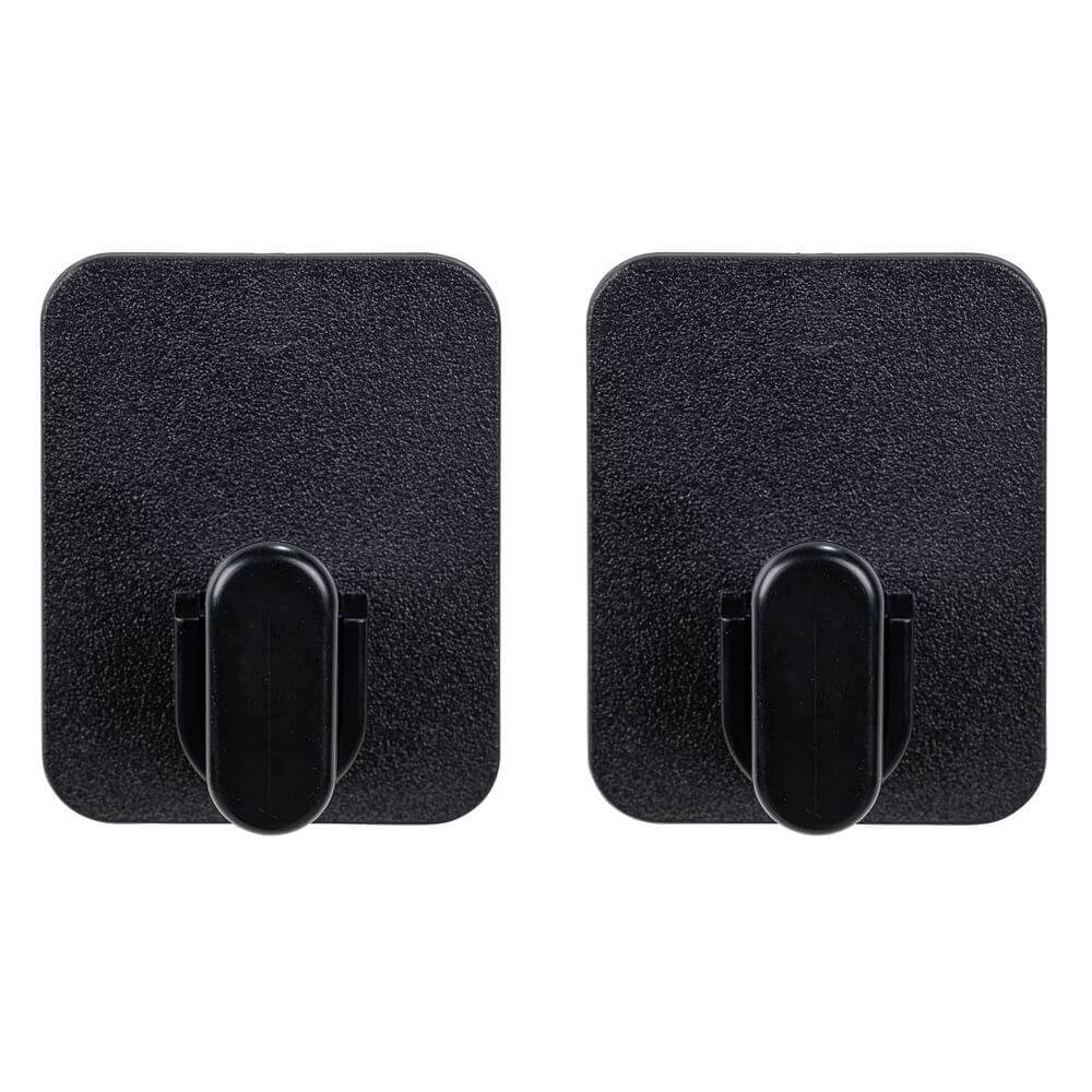 Prima Adhesive Wall Hooks Black 2 Pack - BATHROOM - Suction - Soko and Co