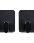 Prima Adhesive Wall Hooks Black 2 Pack - BATHROOM - Suction - Soko and Co
