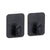Prima Adhesive Wall Hooks Black 2 Pack - BATHROOM - Suction - Soko and Co