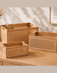 Rattan Storage Basket Large - HOME STORAGE - Baskets and Totes - Soko and Co