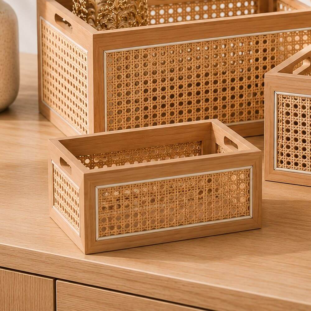 Rattan Storage Basket Small - HOME STORAGE - Baskets and Totes - Soko and Co