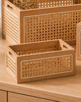 Rattan Storage Basket Small - HOME STORAGE - Baskets and Totes - Soko and Co