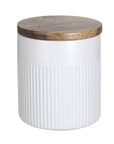 Refia 0.6L Canister White - BATHROOM - Makeup Storage - Soko and Co