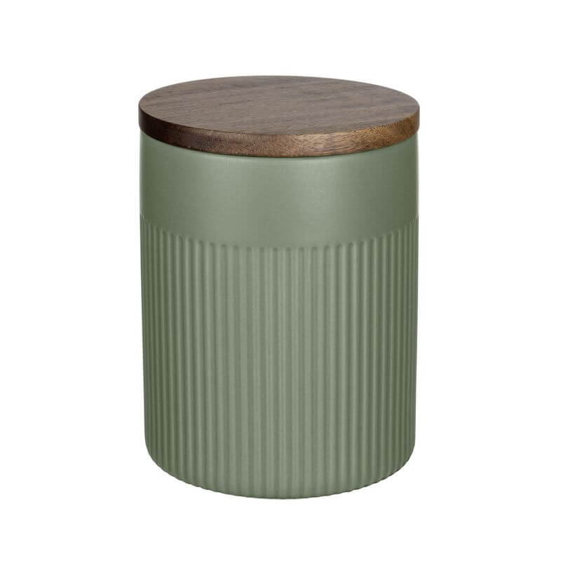 Refia 1.1L Canister Green - BATHROOM - Makeup Storage - Soko and Co