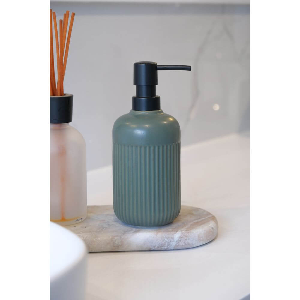 Refia Soap Dispenser Green - BATHROOM - Soap Dispensers and Trays - Soko and Co