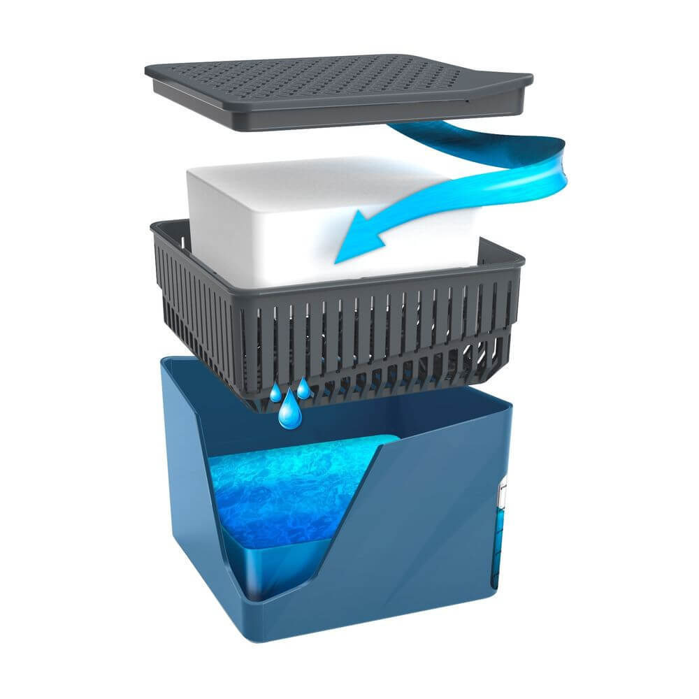 Refillable Dehumidifier Cube 1000g Blue - LAUNDRY - Cleaning - Soko and Co