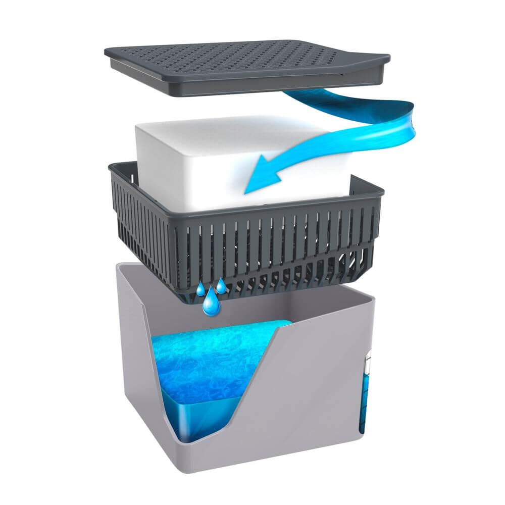 Refillable Dehumidifier Cube 1000g Grey - LAUNDRY - Cleaning - Soko and Co