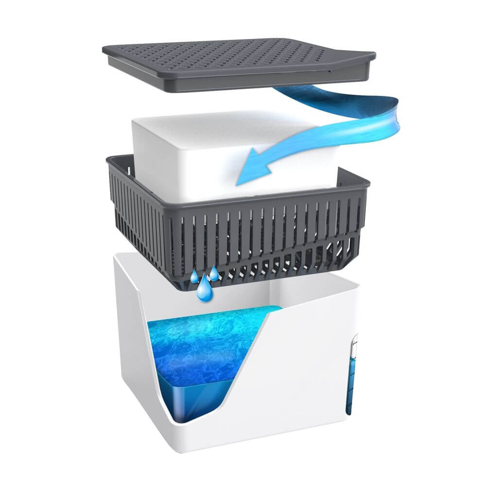 Refillable Dehumidifier Cube 1000g White - LAUNDRY - Cleaning - Soko and Co