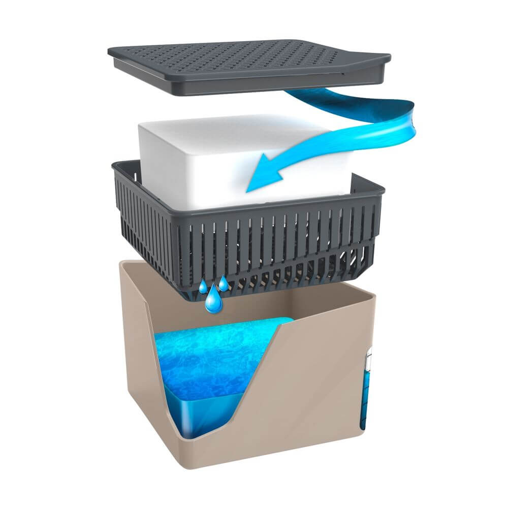 Refillable Dehumidifier Cube 500g Beige - LAUNDRY - Cleaning - Soko and Co