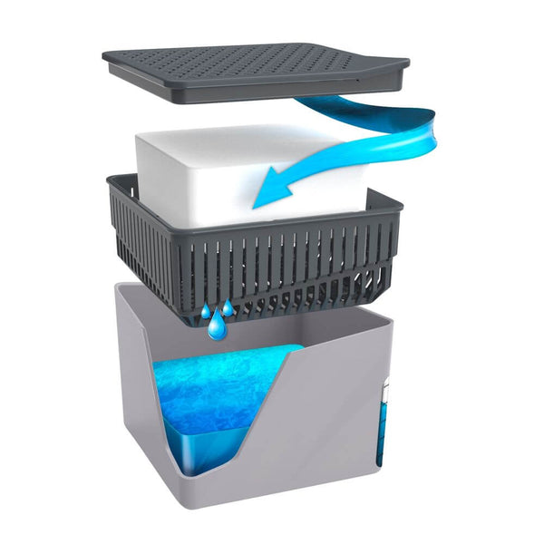 Refillable Dehumidifier Cube 500g Grey