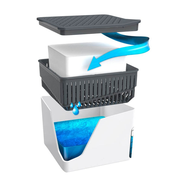 Refillable Dehumidifier Cube 500g White