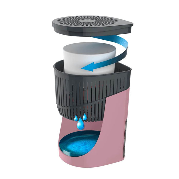 Refillable Drop Dehumidifier 1000g Rose
