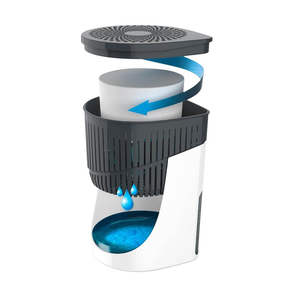 Refillable Drop Dehumidifier 1000g White - LAUNDRY - Cleaning - Soko and Co