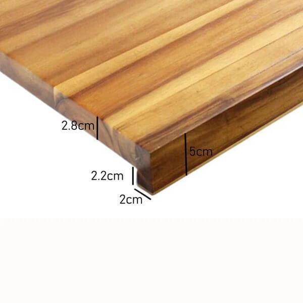 Reversible Acacia Bakers Board with Non-Slip Mat - KITCHEN - Bench - Soko and Co
