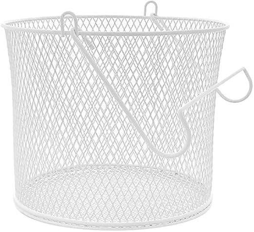 Round Mesh Peg Basket White
