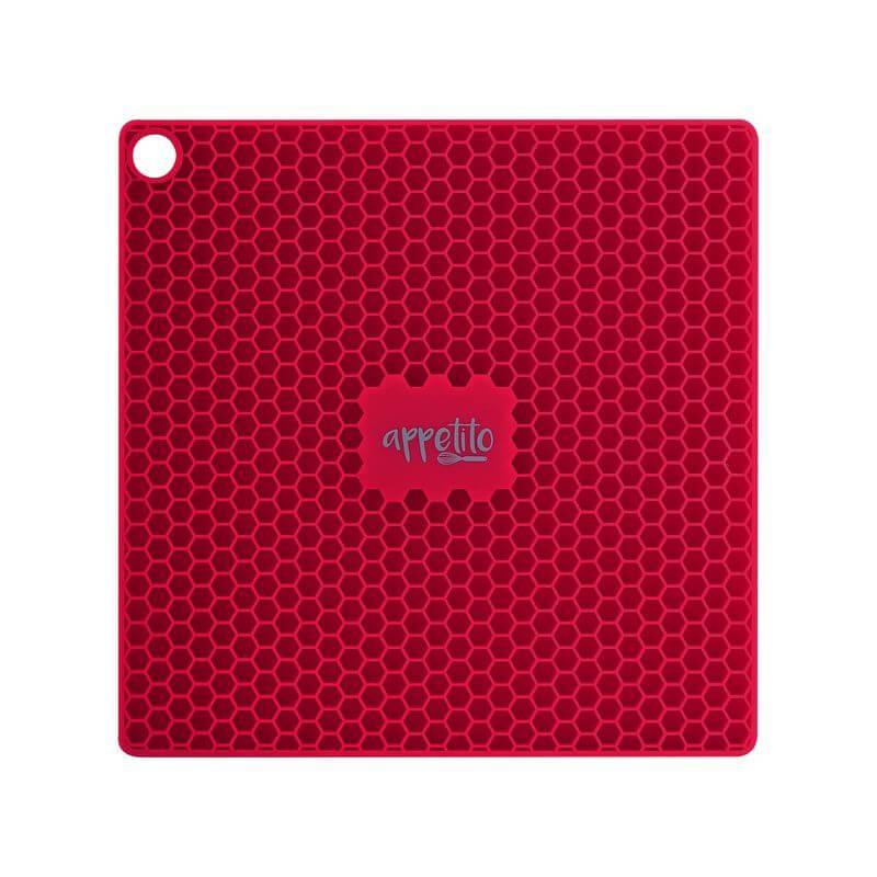 Silicone Square Hot Plate Trivet Red - KITCHEN - Accessories and Gadgets - Soko and Co