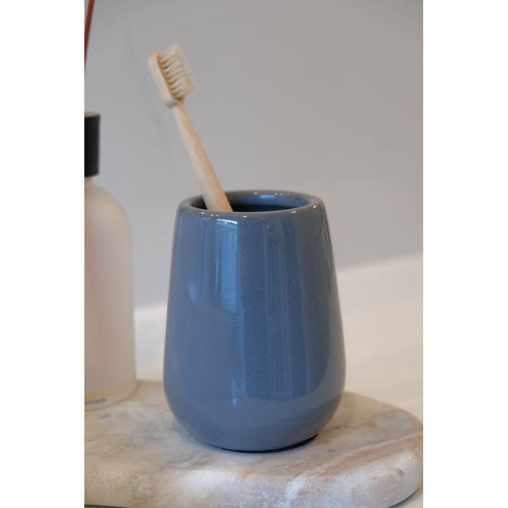 Sirmione Ceramic 3 Piece Bathroom Accessories Set Slate - BATHROOM - Bathroom Accessory Sets - Soko and Co