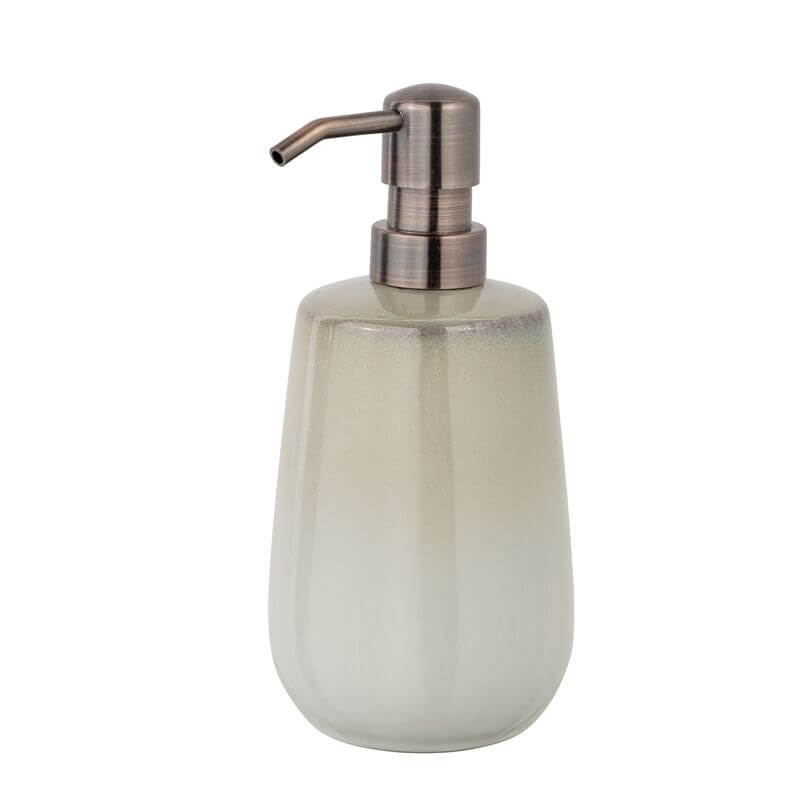 Sirmione Ceramic Soap Dispenser Stone - BATHROOM - Soap Dispensers and Trays - Soko and Co