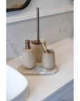 Sirmione Ceramic Toilet Brush Latte - BATHROOM - Toilet Brushes - Soko and Co