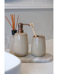 Sirmione Ceramic Tumbler Latte - BATHROOM - Toothbrush Holders - Soko and Co