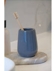 Sirmione Ceramic Tumbler Slate - BATHROOM - Toothbrush Holders - Soko and Co