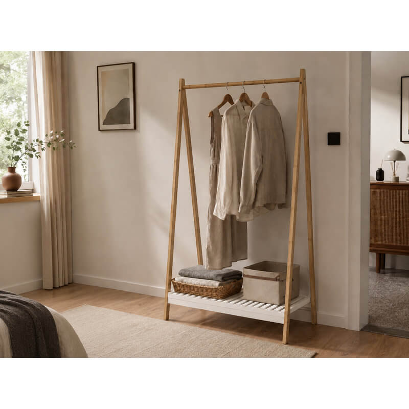 Aalto Bamboo Garment Rack - WARDROBE - Garment Racks - Soko and Co