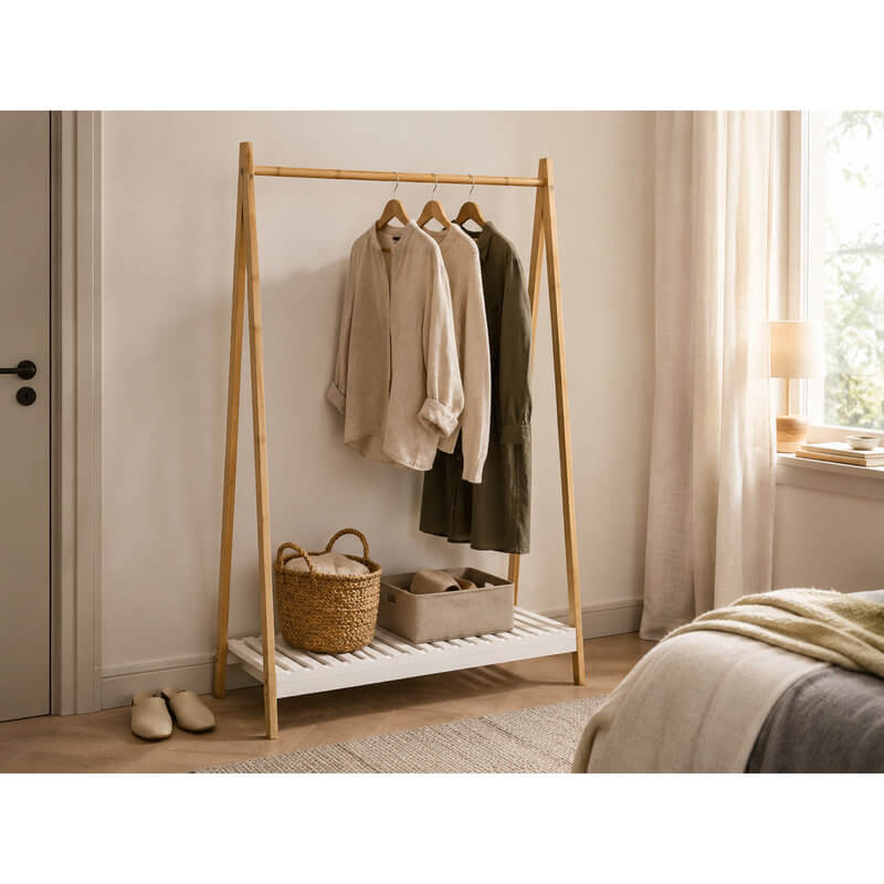 Aalto Bamboo Garment Rack - WARDROBE - Garment Racks - Soko and Co