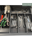 Sky 5 Compartment Custom Fit Cutlery Tray Grey - KITCHEN - Cutlery Trays - Soko and Co