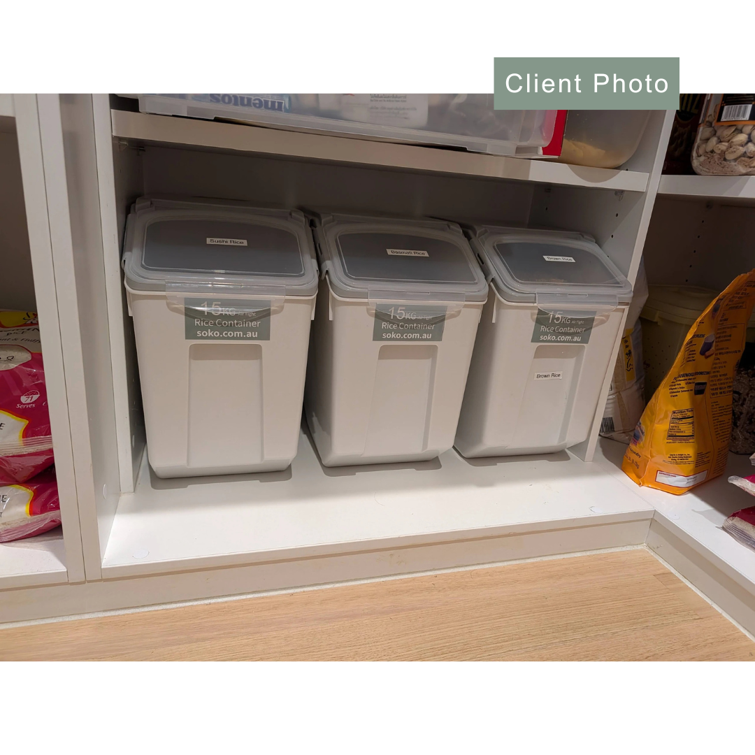 Soko Store 15kg Stackable Rice Container & Bulk Food Storer - KITCHEN - Food Containers - Soko and Co