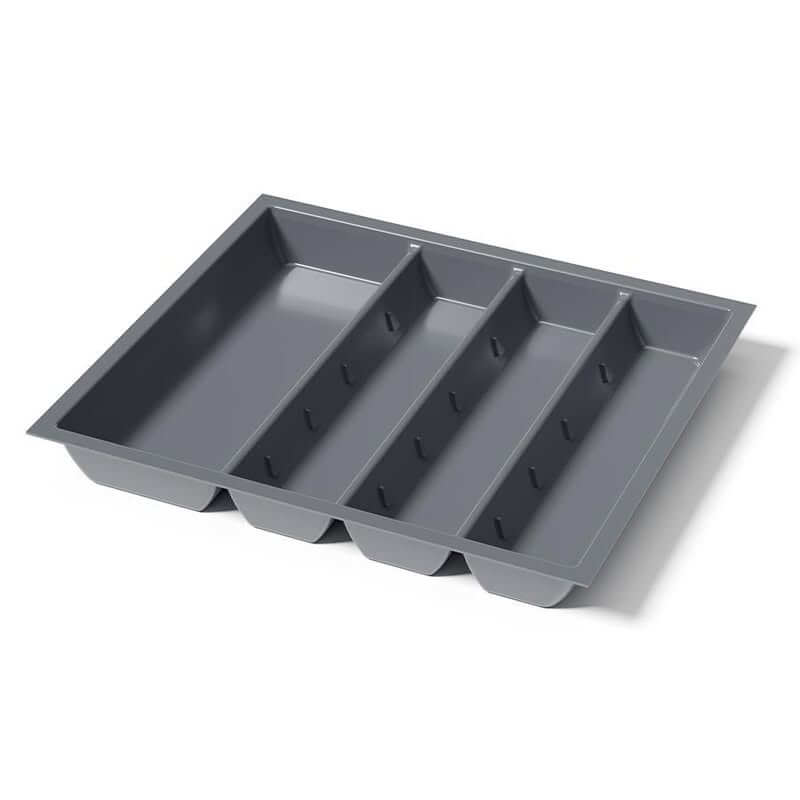 Soko Utensil Tray Grey 4-Section - KITCHEN - Cutlery Trays - Soko and Co