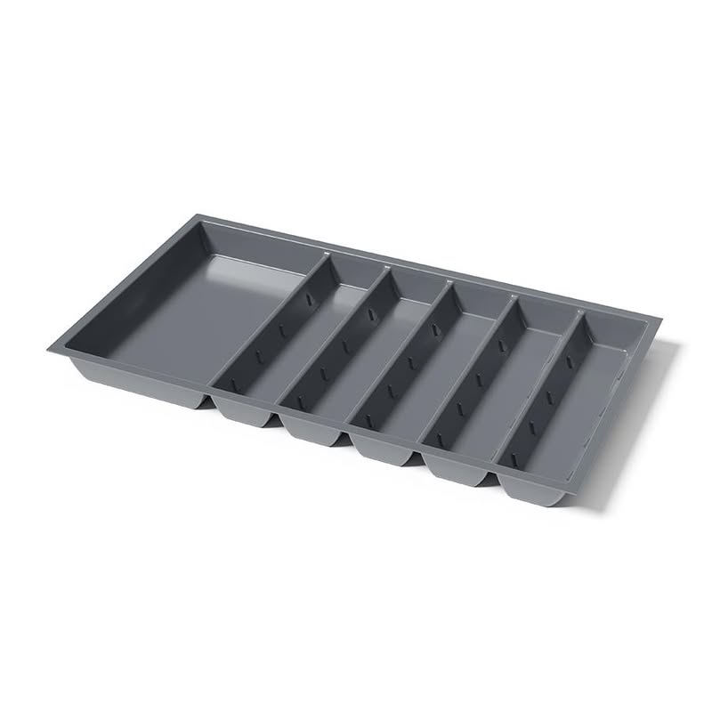 Soko Utensil Tray Grey 6-Section - KITCHEN - Cutlery Trays - Soko and Co