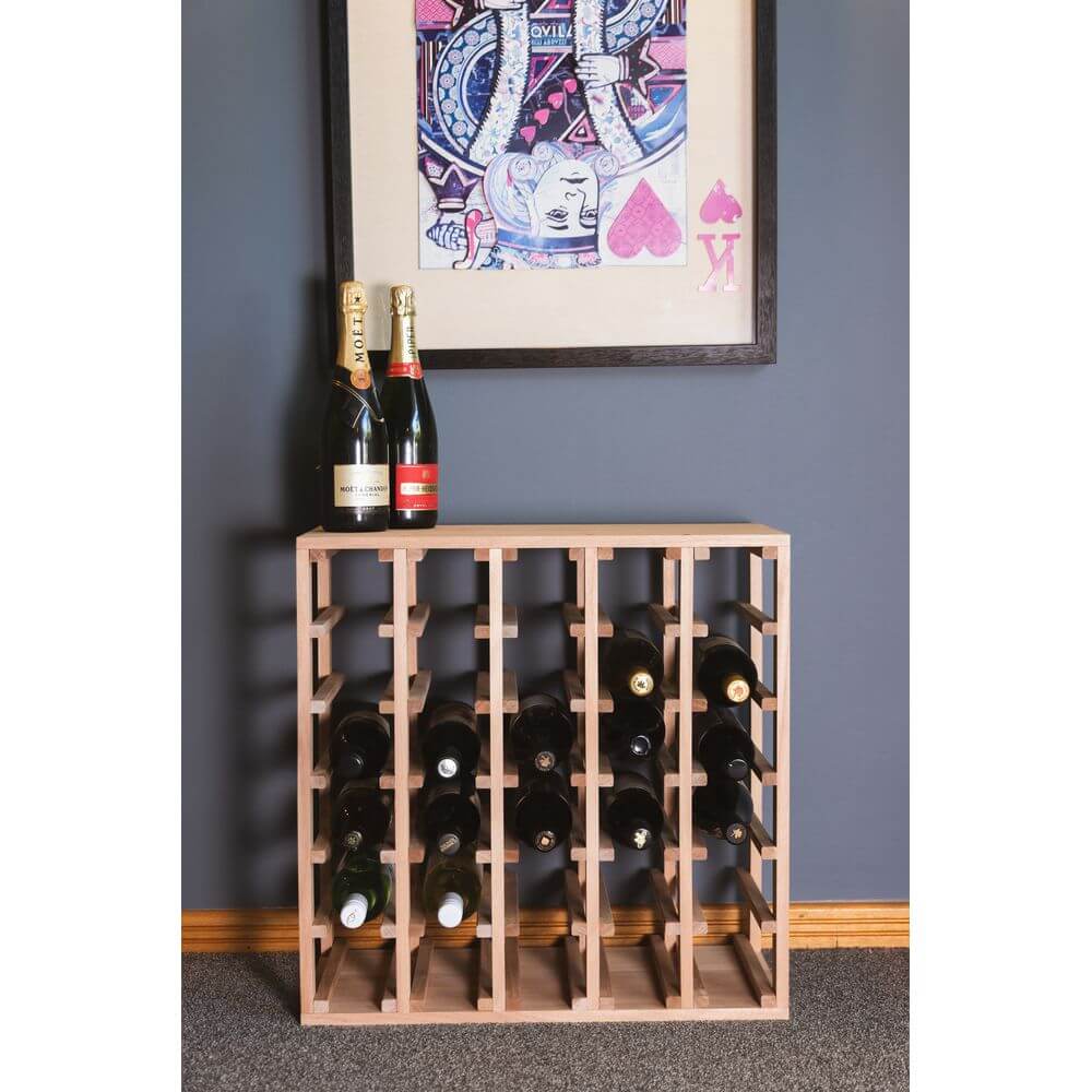 Sorrento Rustic 30 Bottle Timber Wine Rack - WINE - Wine Racks - Soko and Co