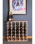 Sorrento Rustic 30 Bottle Timber Wine Rack - WINE - Wine Racks - Soko and Co