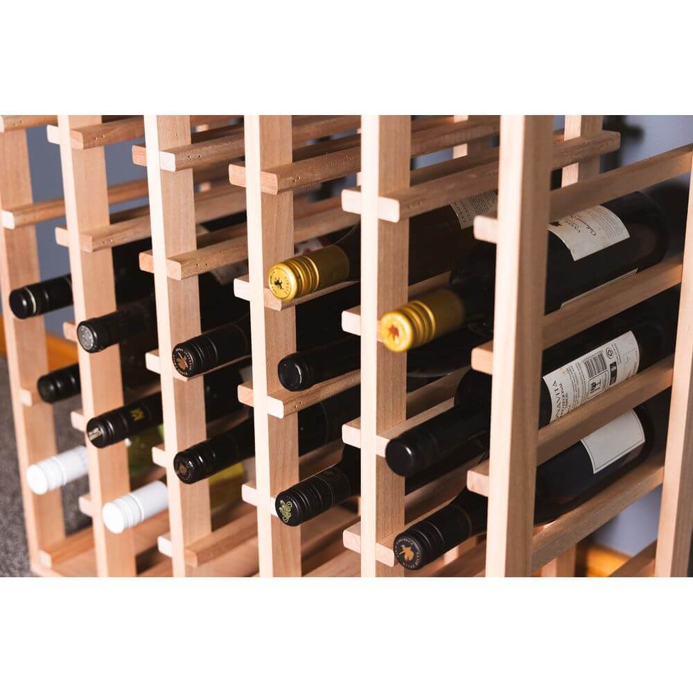 Sorrento Rustic 30 Bottle Timber Wine Rack - WINE - Wine Racks - Soko and Co