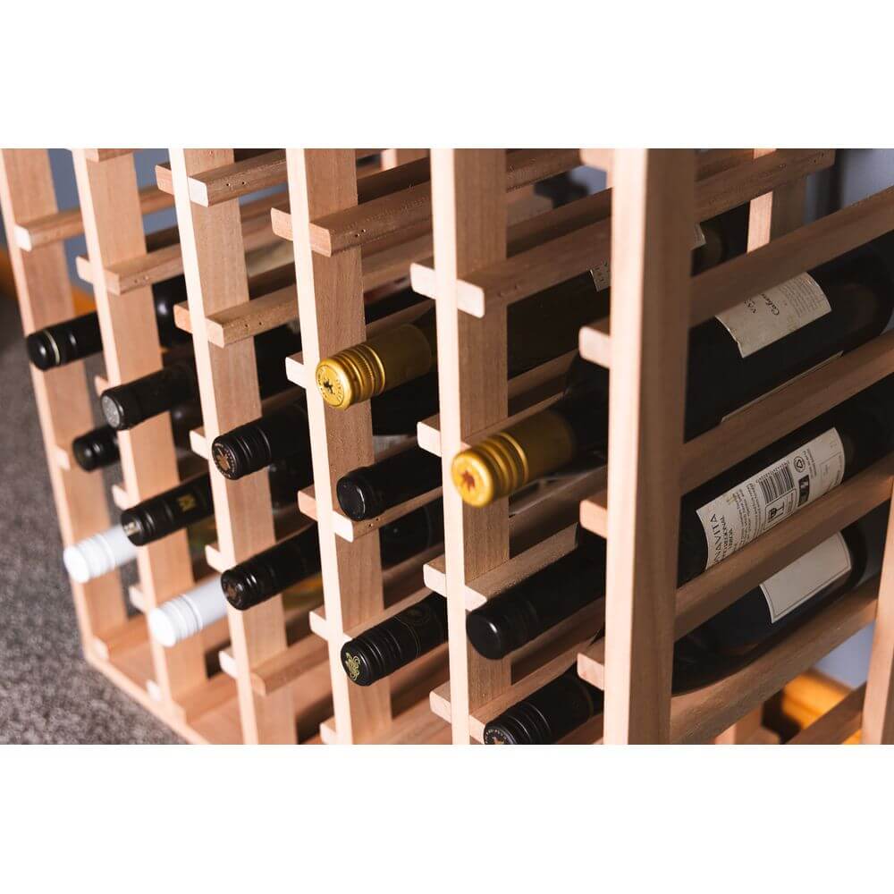 Sorrento Rustic 30 Bottle Timber Wine Rack - WINE - Wine Racks - Soko and Co