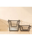 Stackable Black Wire Basket Large - KITCHEN - Shelves and Racks - Soko and Co