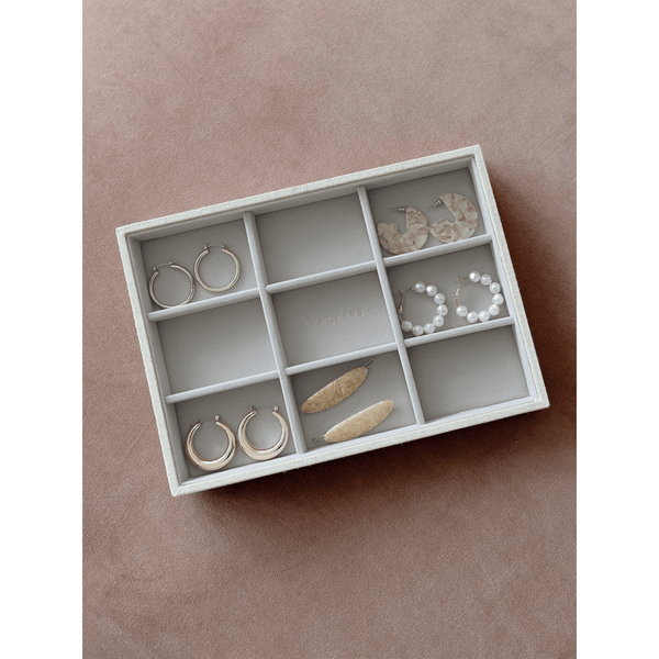 Stackers Classic 9 Section Earring Layer Oatmeal Linen