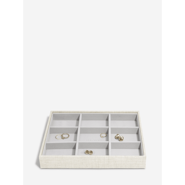 Stackers Classic 9 Section Earring Layer Oatmeal Linen
