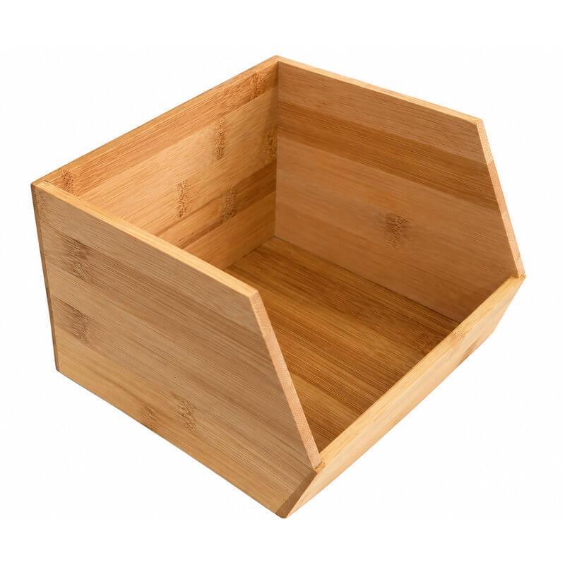 Stacking Storage Basket Bamboo - KITCHEN - Bench - Soko and Co