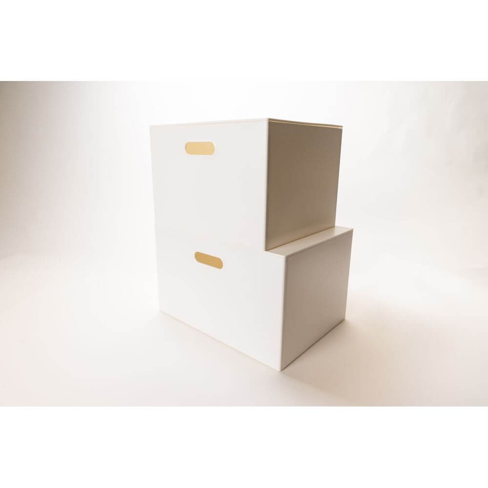 Staco Stacking & Collapsible Storage Box with Lid Large - WARDROBE - Storage - Soko and Co