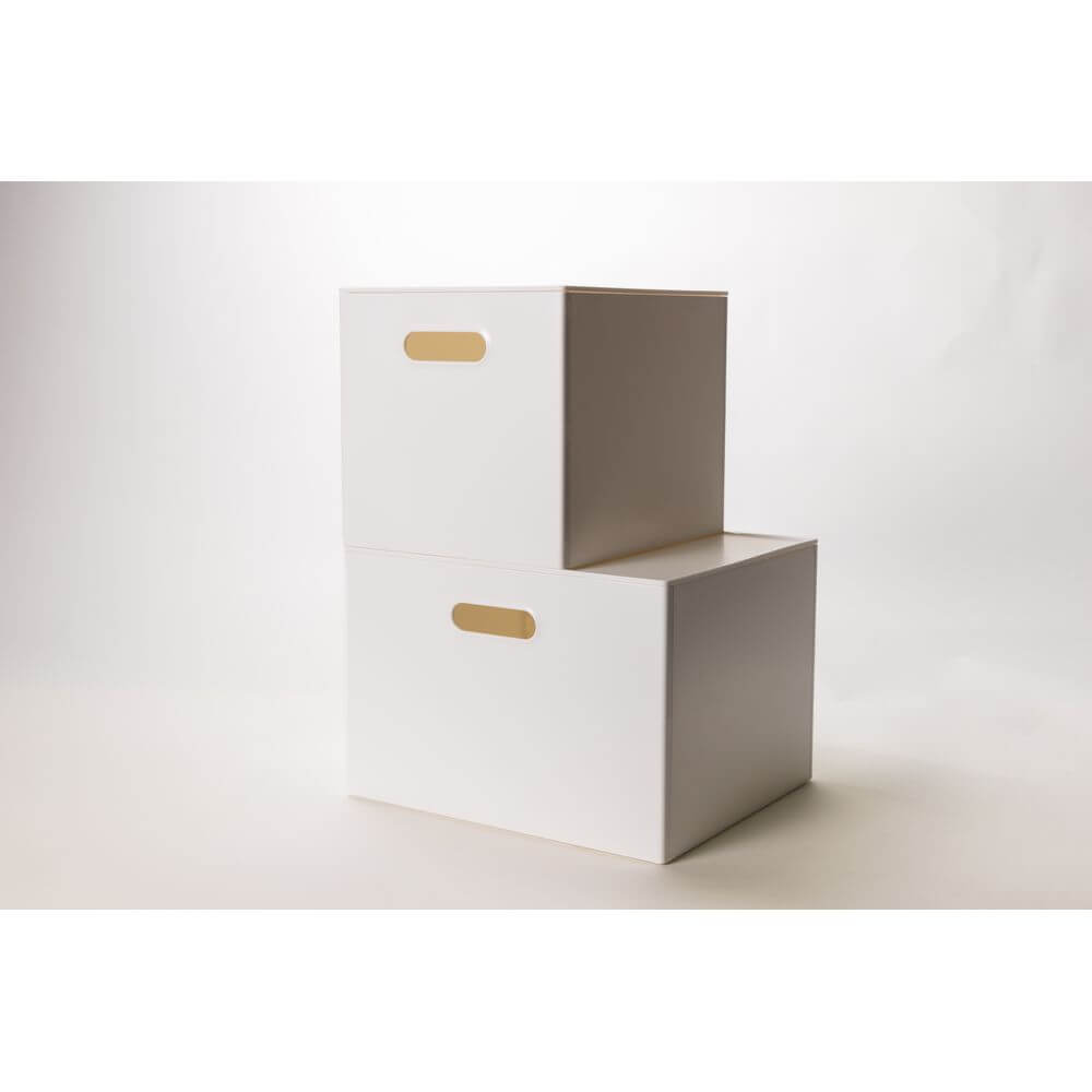 Staco Stacking &amp; Collapsible Storage Box with Lid Large - WARDROBE - Storage - Soko and Co