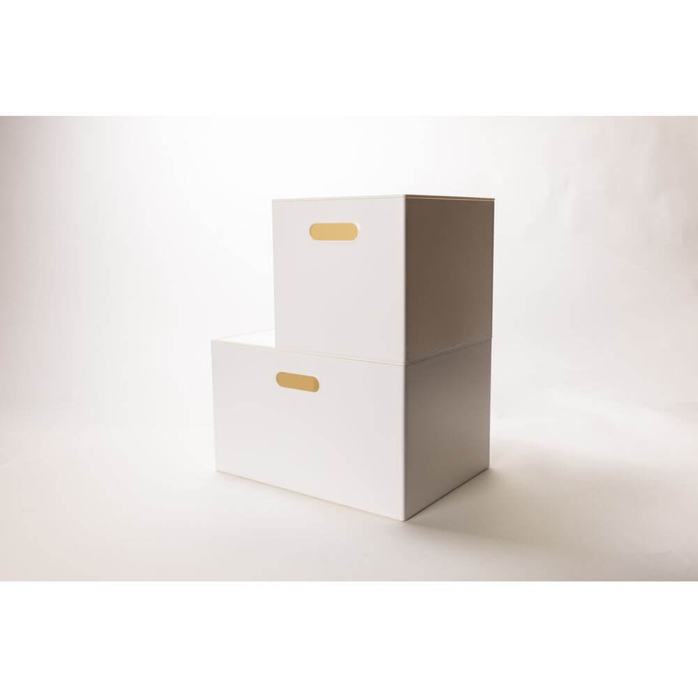 Staco Stacking & Collapsible Storage Box with Lid Medium - WARDROBE - Storage - Soko and Co