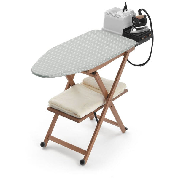Stirocomodo Ironing Board On Wheels Cherry Wood