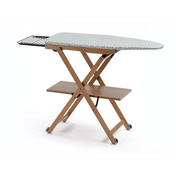Stirocomodo Ironing Board On Wheels Cherry Wood